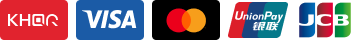 Accepted payment methods: Visa, Mastercard, UnionPay and JCB